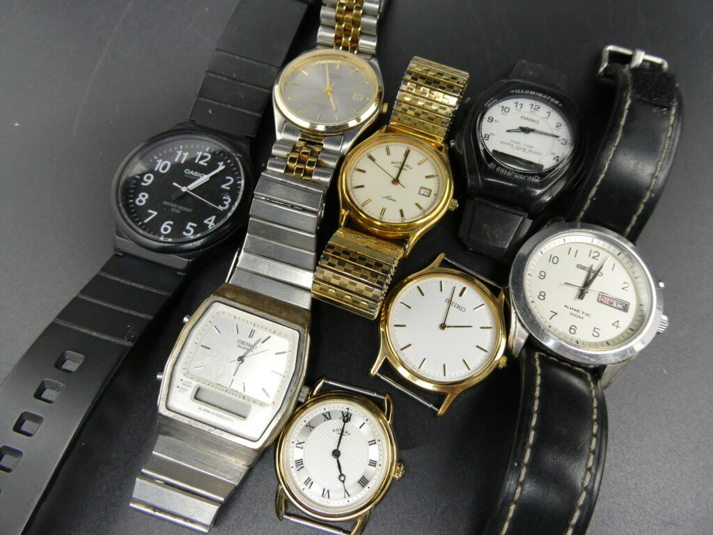 Branded watches such as Seiko, Casio and Rotary for repair