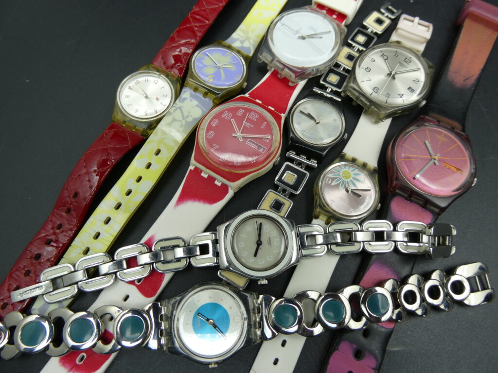 Selection of Swatch watches - clean, polish and battery replacement